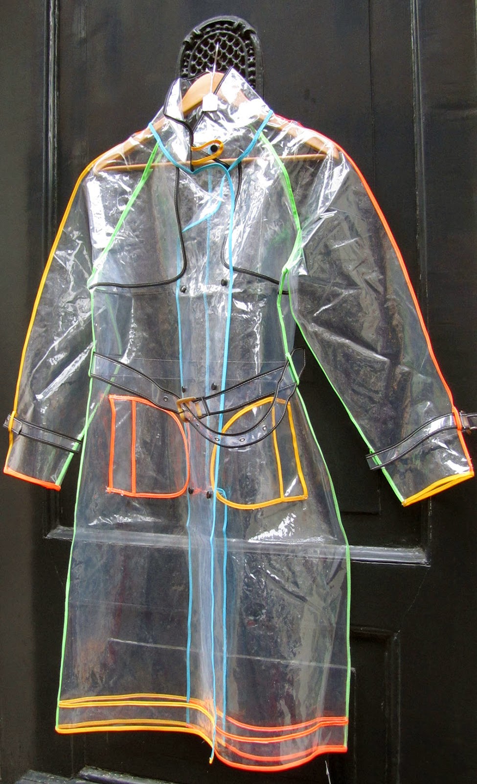 see-through raincoat