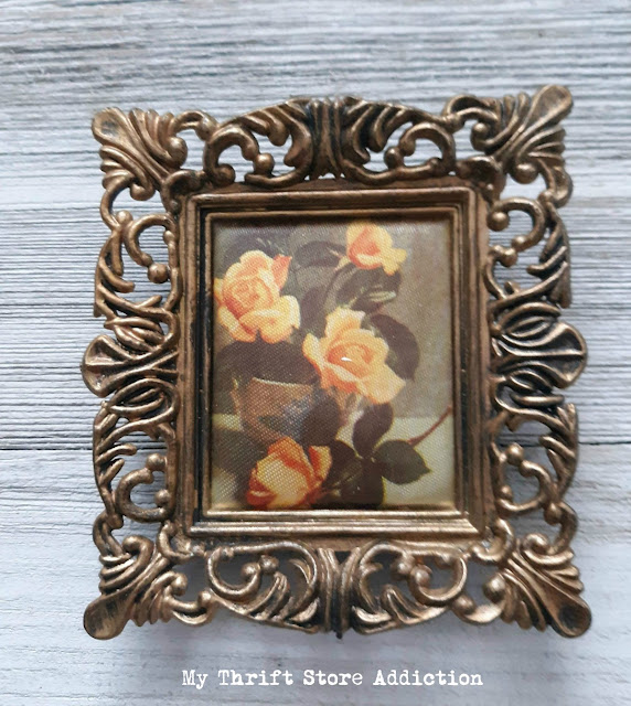 vintage floral art miniatures