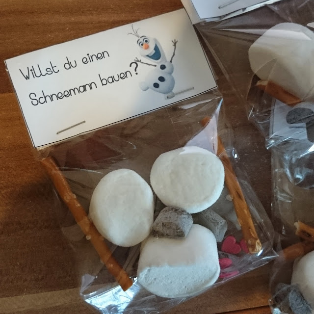[DIY] Adventskalender-Special: Willst du einen Schneemann bauen? Marshmallow-Tütchen / Do you want to build a snowman? Marshmallow-Kit