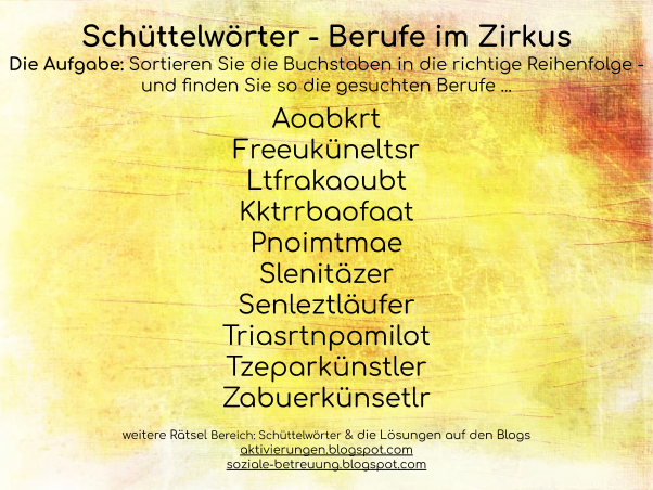 Featured image of post Pantomime Begriffe Berufe