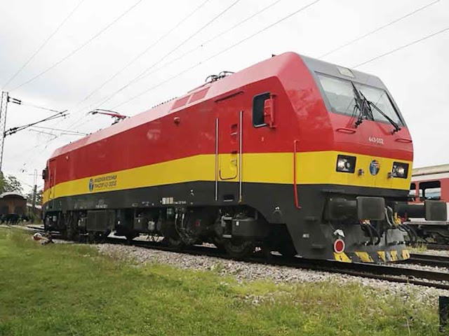 CRRC-Lokomotive im Test in Mazedonien
