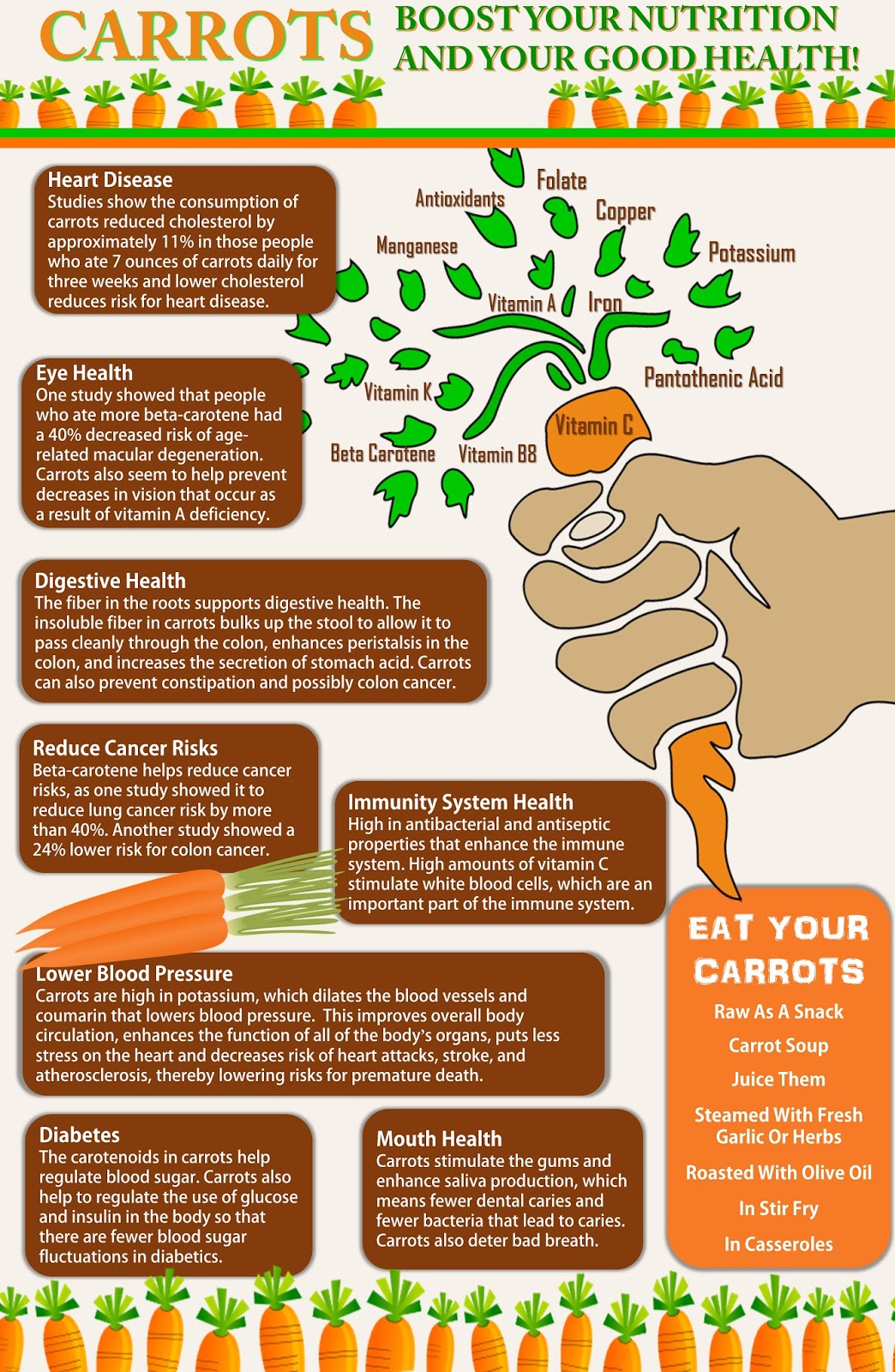 Carrots Boost your nutrition and your good health