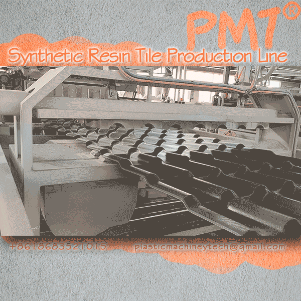 Synthetic resin tile production line cutting version