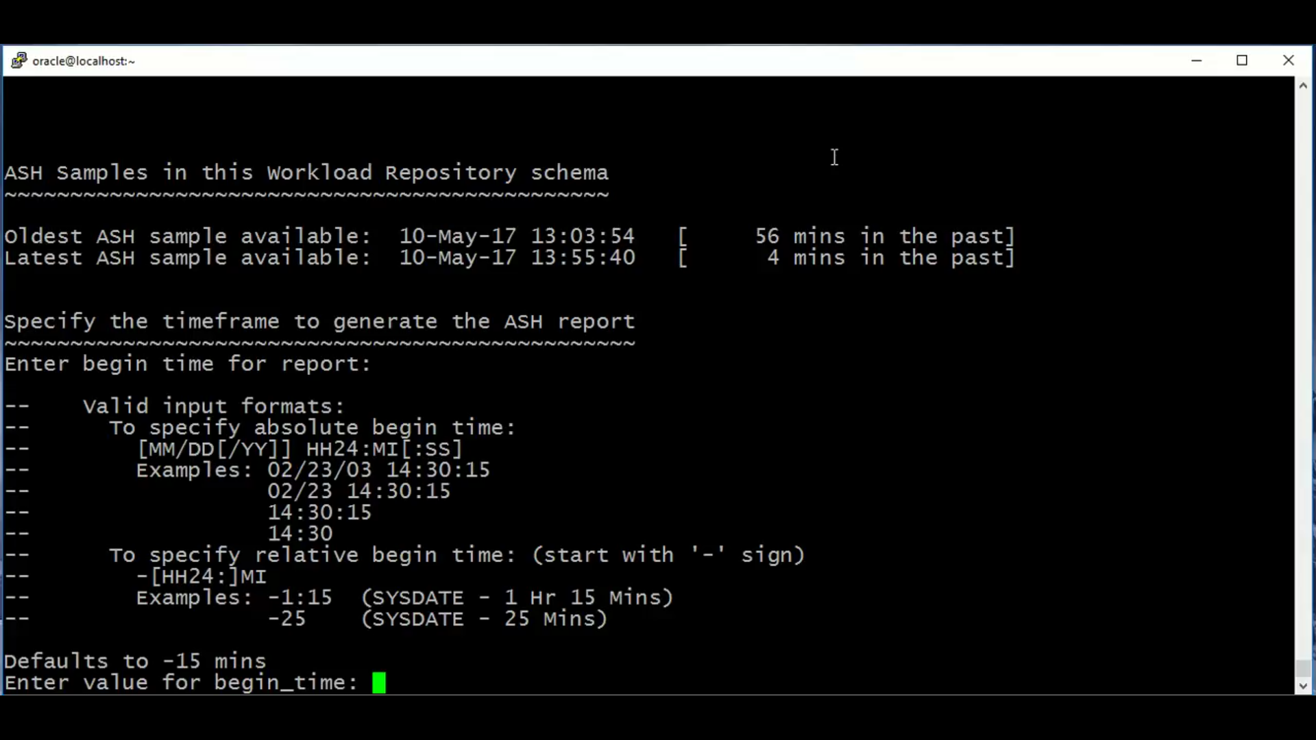 Chaitanya Oracle Dba Blog : ASH Report in Oracle