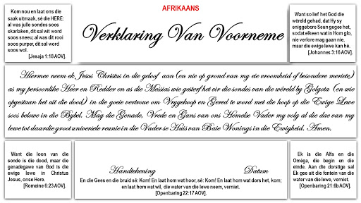 PAGE #11: Uitnodiging om Jesus Christus as Verlosser en Saligmaker aan te neem [AFRIKAANS].