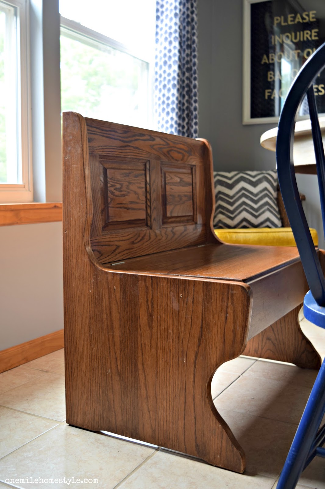 Farmhouse Kitchen Bench Makeover with Diva of DIY's Chalk Mix Paint