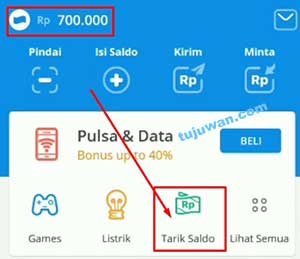 cara tarik tunai uang di ovo lewat alfamart