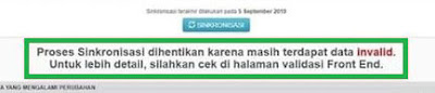  sync invalid sync error sinkronisaasi