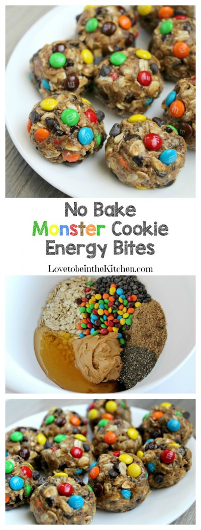 NO BAKE MONSTER COOKIE ENERGY BITES NO BAKE MONSTER COOKIE ENERGY BITES