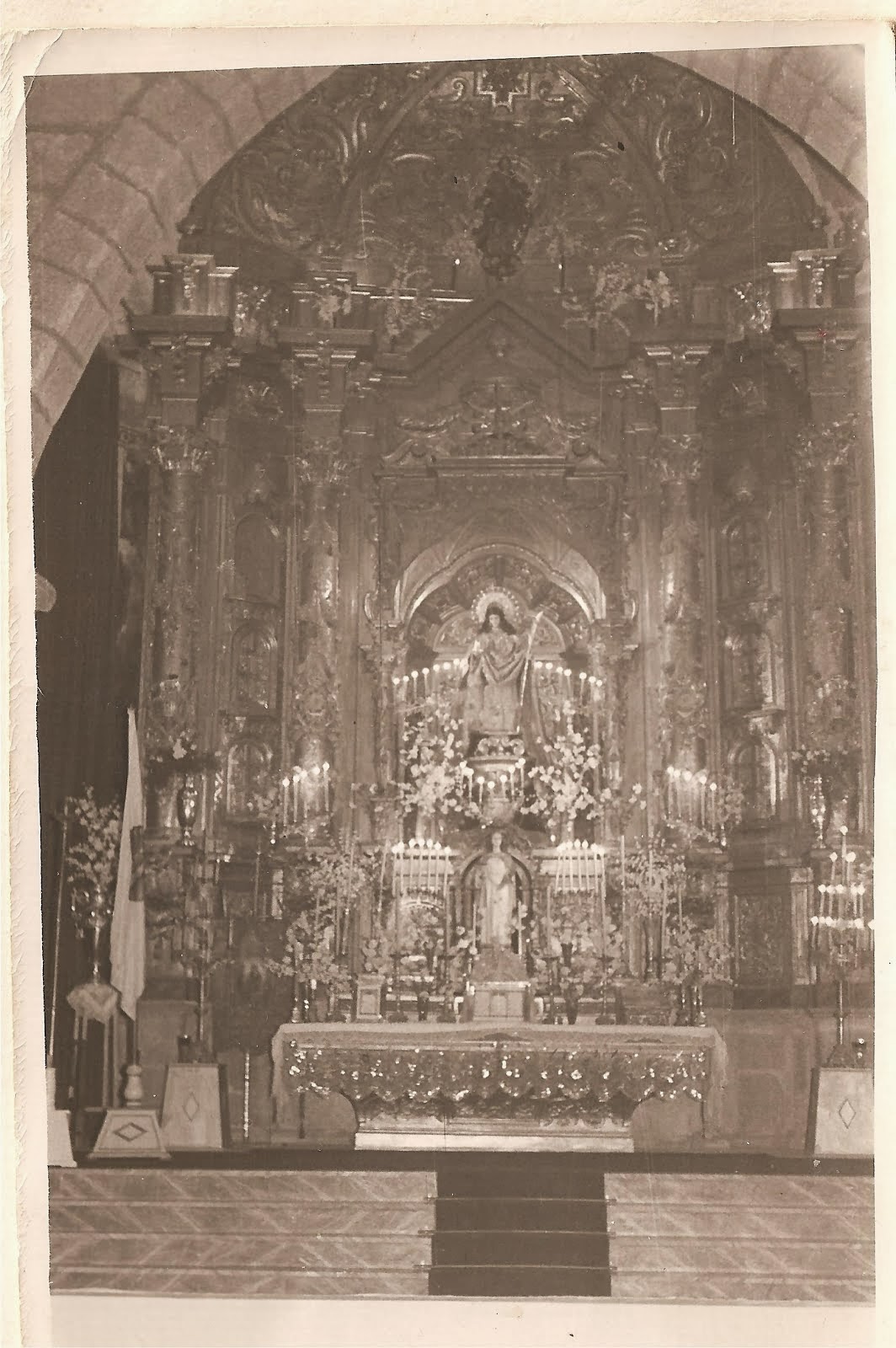 Retablo Mayor en hoy en Badajoz, Pareroquia de Santa Eulalia de Mérida.