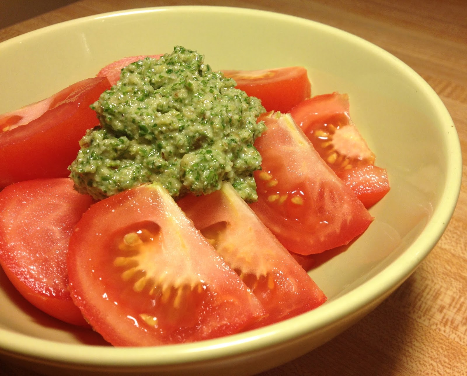 Cilantro, Walnut and Jalapeno Pesto