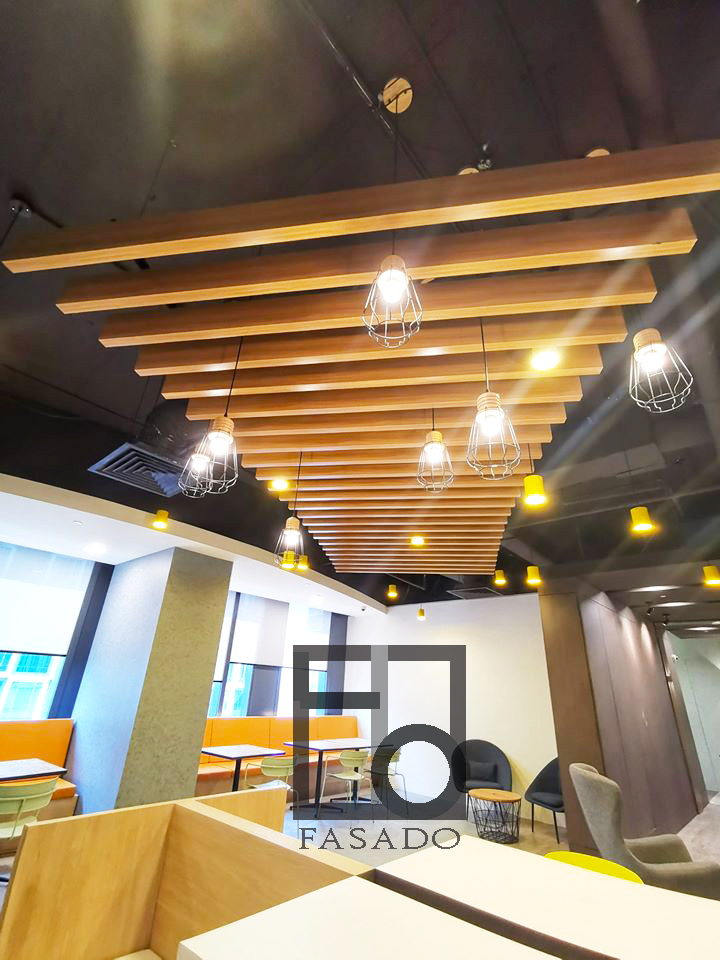 Aluminium Baffle Ceiling Project HYM Office