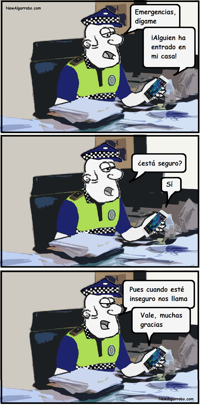 chiste de policias
