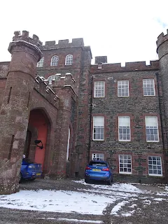 huge turrets on stobo castle hotel and spa