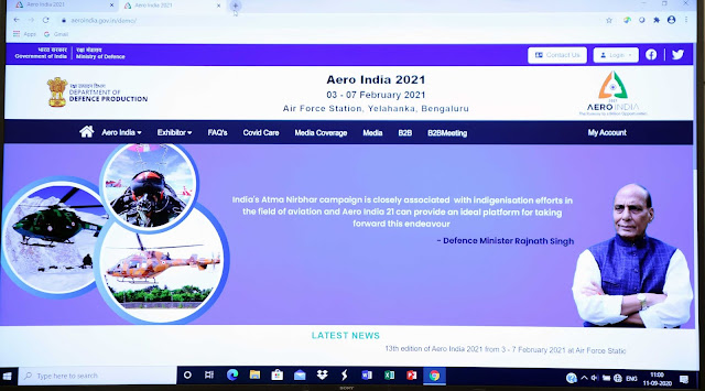 Launch-of-Aero-India-21-website