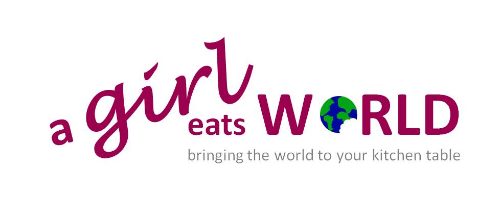 a girl eats world