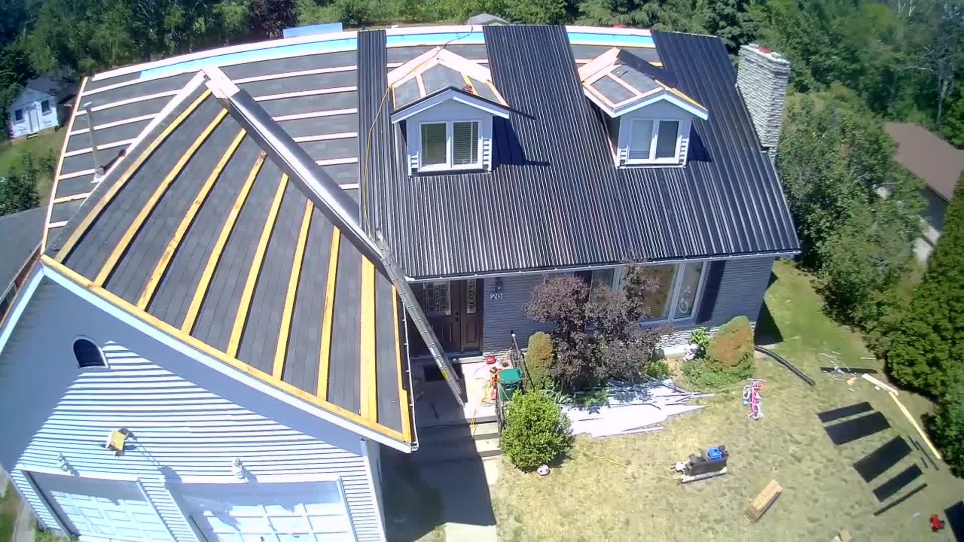 NEW SHEET METAL ROOF WITH STRAPPING Borcherts Roofing and General