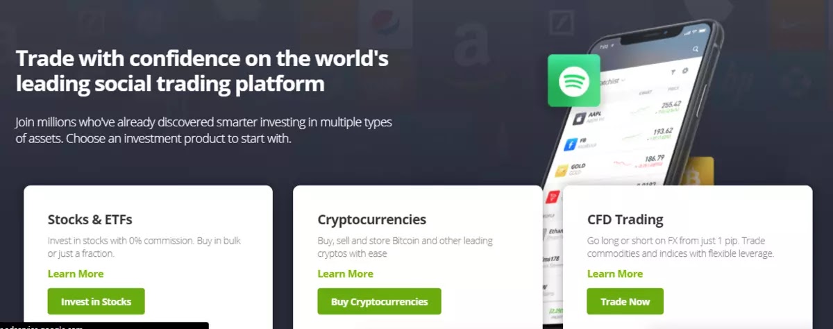 etoro trading platform and crypto exchange platform