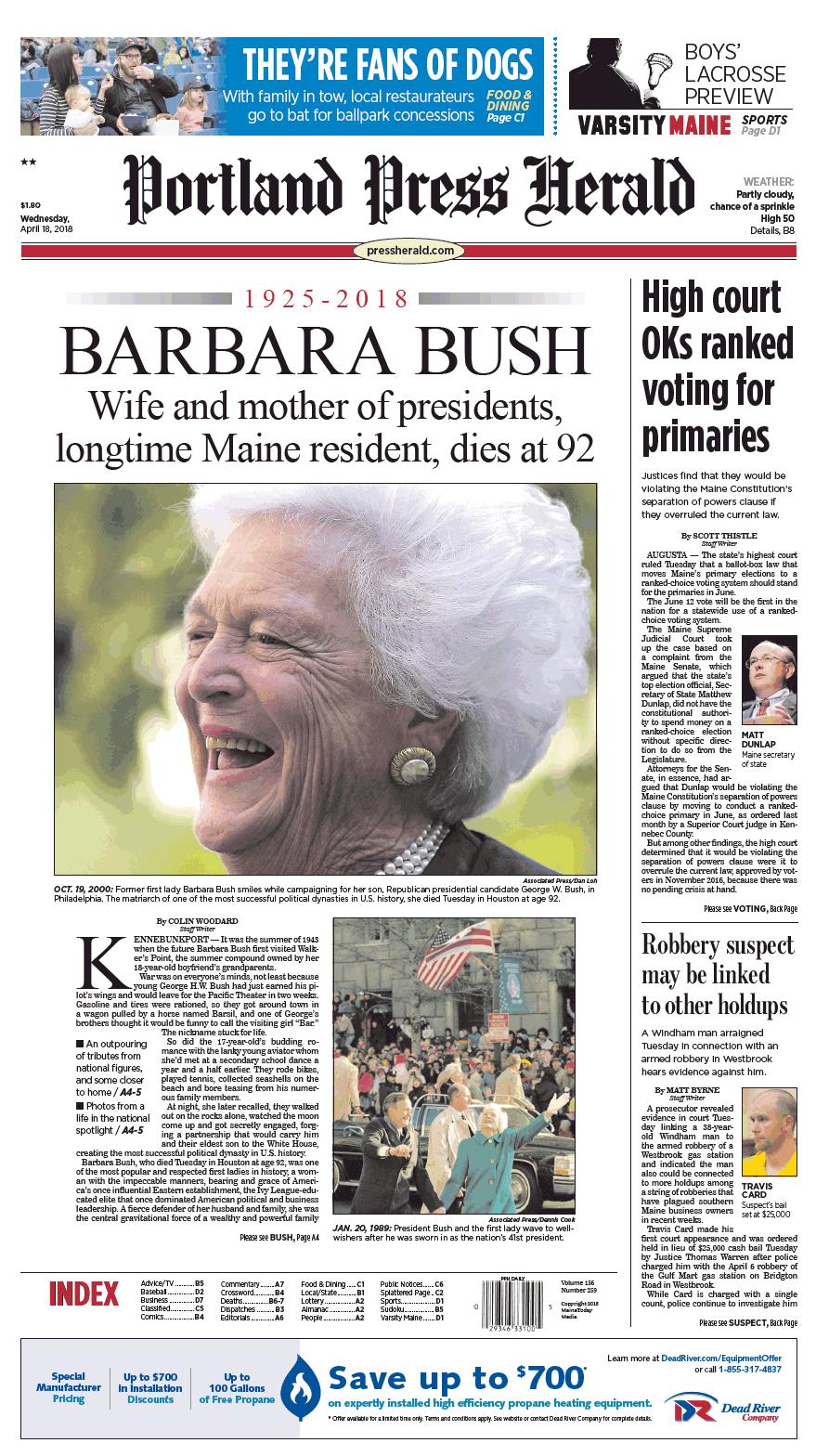 World Wide Woodard HW Bush, 19242018, an obituary