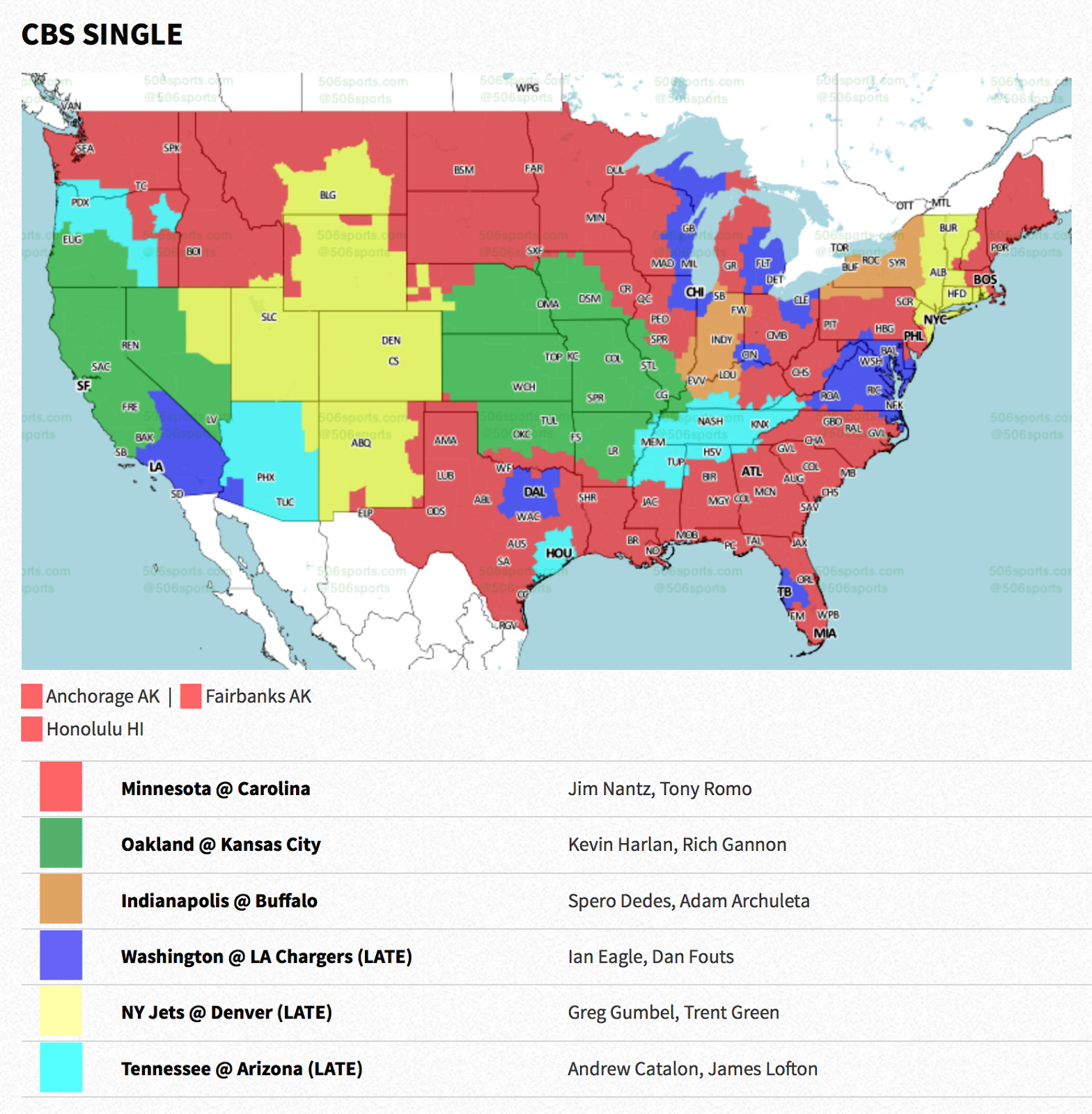 PACKERVILLE, U.S.A. Week 14 NFL TV Maps