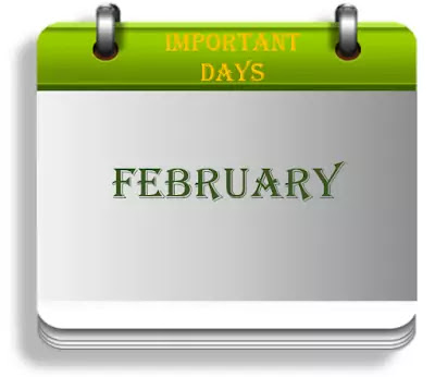 Important Days in February