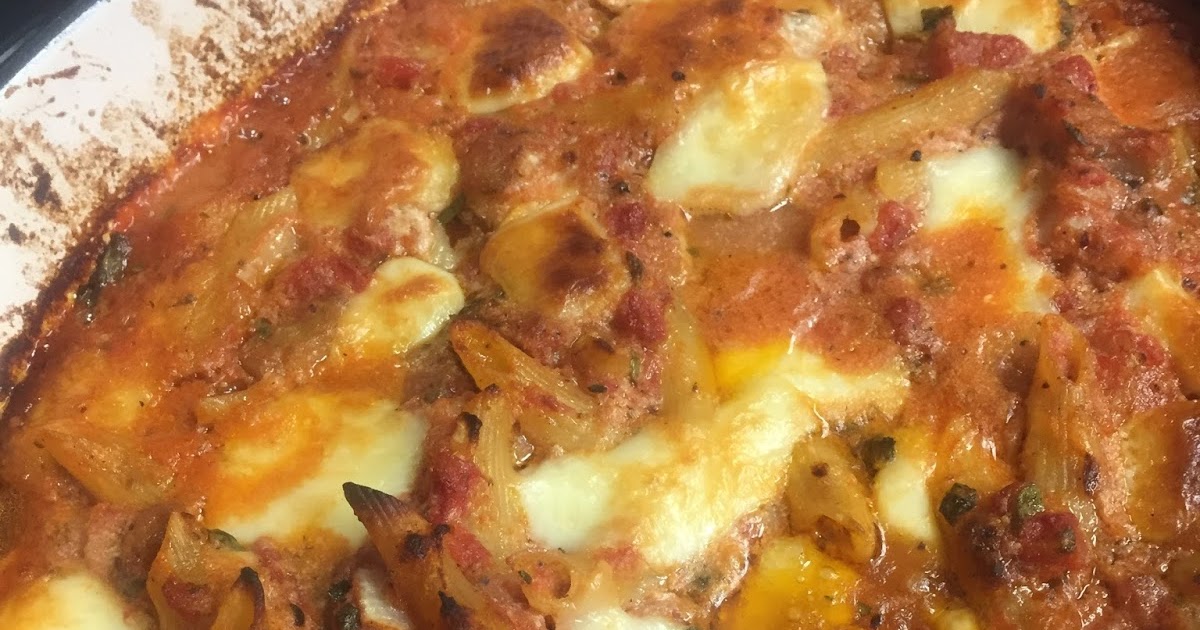 Cooking through Cravings Baked Pasta Alla Norma with Mozzarella Bombs