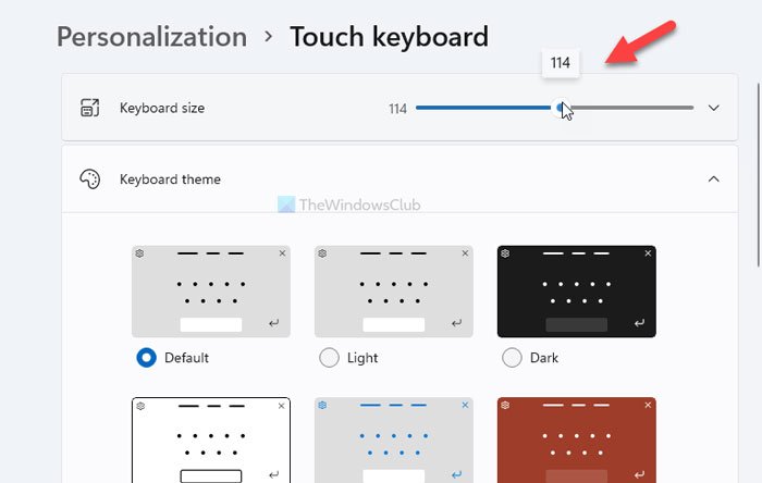 Cómo personalizar el teclado táctil en Windows 11