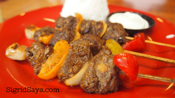 Ribshack Grill - Bacolod restaurants - beef kebabs