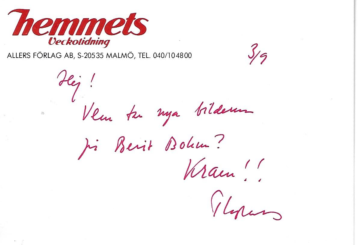 Magiska möten i veckopressen.... Berith Bohm