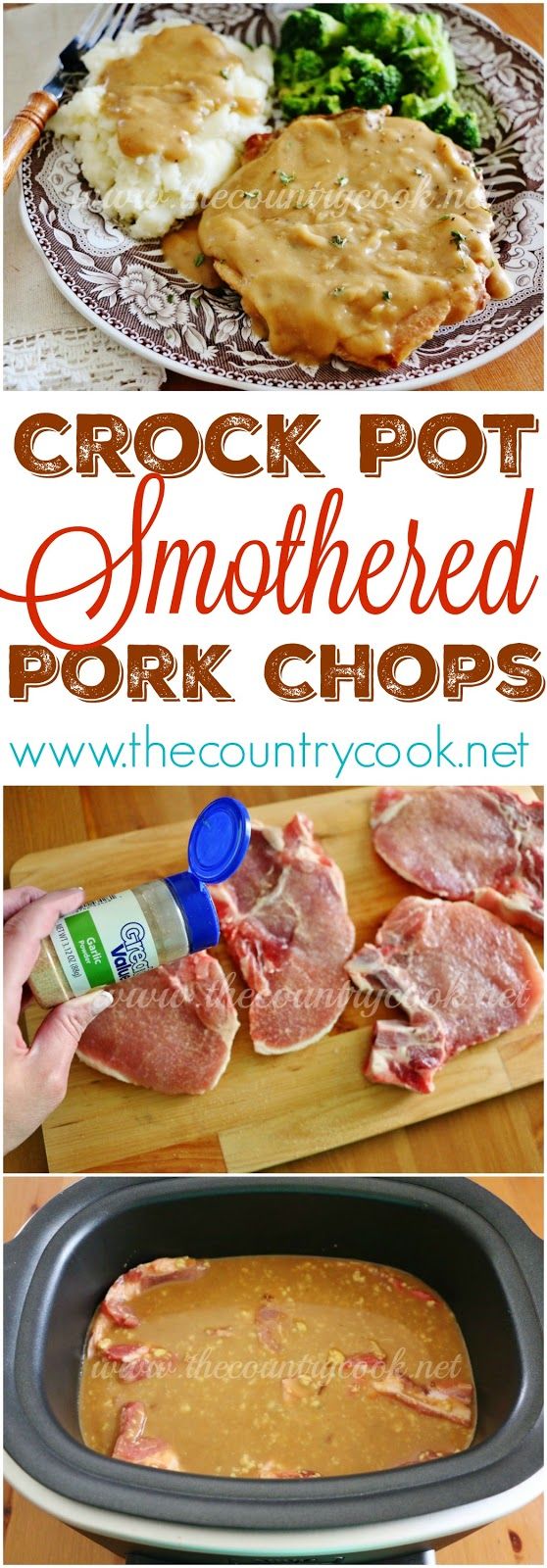 Crock Pot Pork Chops with Gravy dessert recipes diabetics