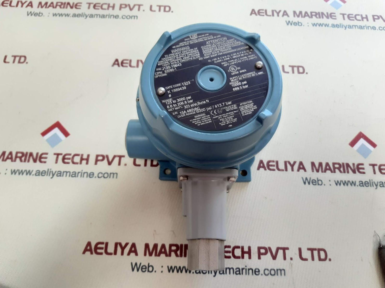 UNITED ELECTRIC PRESSURE SWITCH J12015643 Aeliya Marine