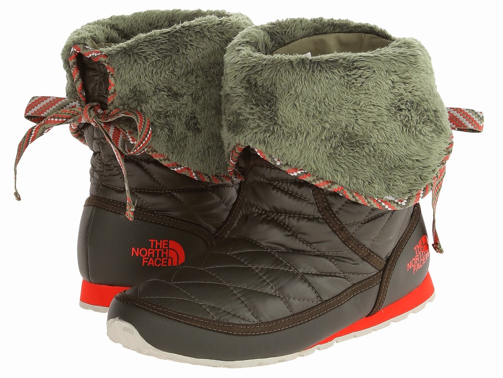 north face down booties women's