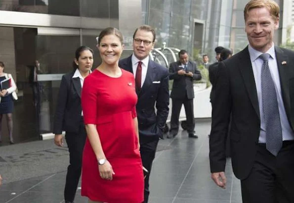 Crown Princess Victoria of Sweden and Prince Daniel visits Peru. The Crown Princess Couple participated in the inauguration of a seminar and met with students on October 19, 2015 in Lima, Peru