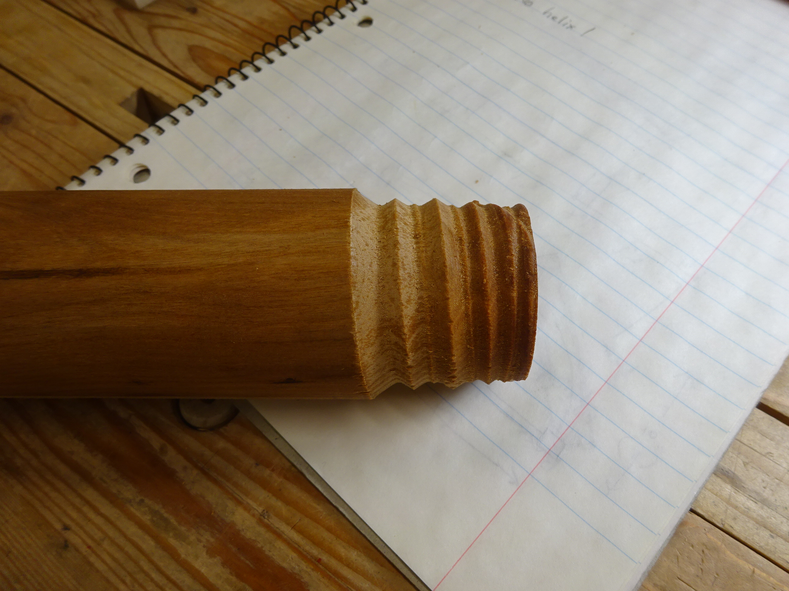 Woodworking in a Tiny Shop Making a Wooden Screw and Nut Part 4