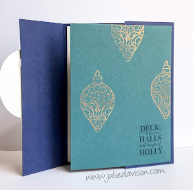 Stampin' Up! Brightly Gleaming Extended Gate Fold Christmas Card ~ 2019 Holiday Catalog ~ www.juliedavison.com
