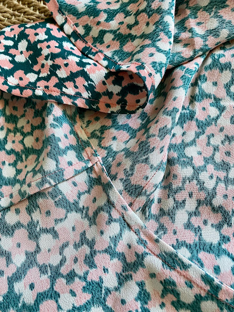 Diary of a Chain Stitcher : Floral Viscose Crepe Frankie Wrap Skirt