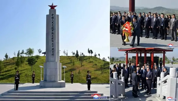 Wang Yi visits CPV Martyrs Cemetery in Anju City