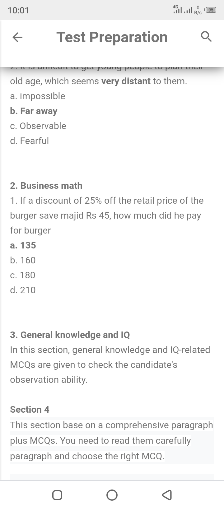 Meezan bank branch service officer test 2020 picture