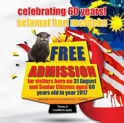 Aquaria KLCC Free Admission Merdeka Promo
