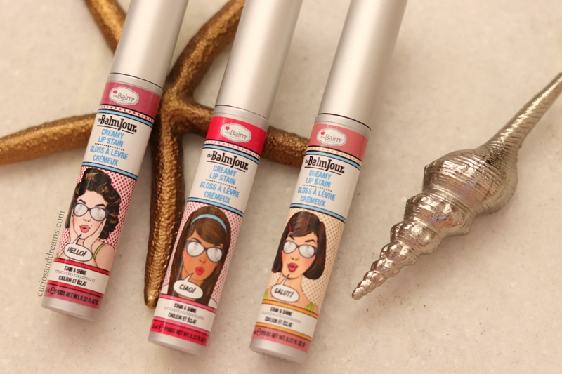 The Balm Jour Creamy Lip Stain Ciao, Hello & Salut Curios and