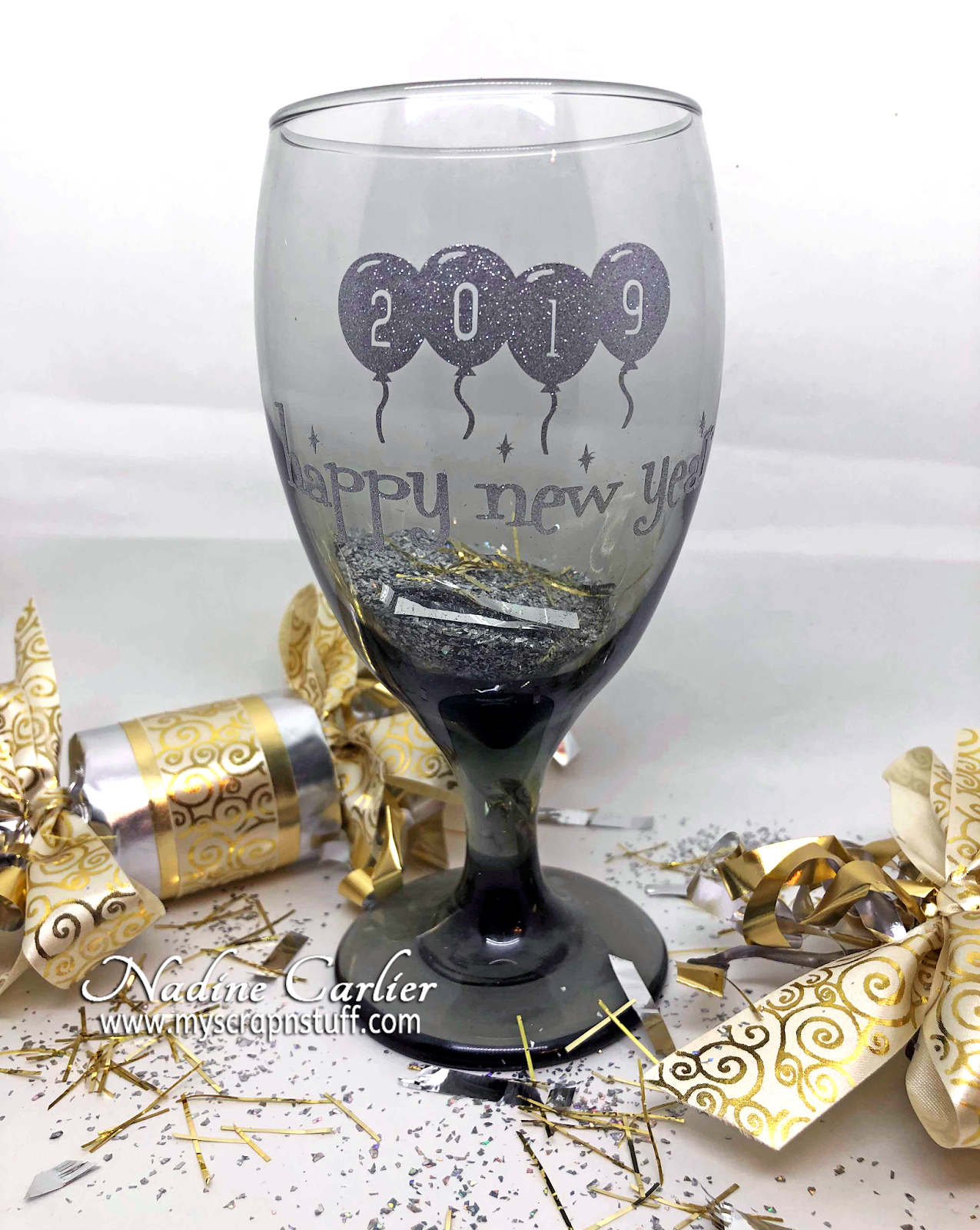 Nadine Carlier Bring In The New Years With A Custom Glass