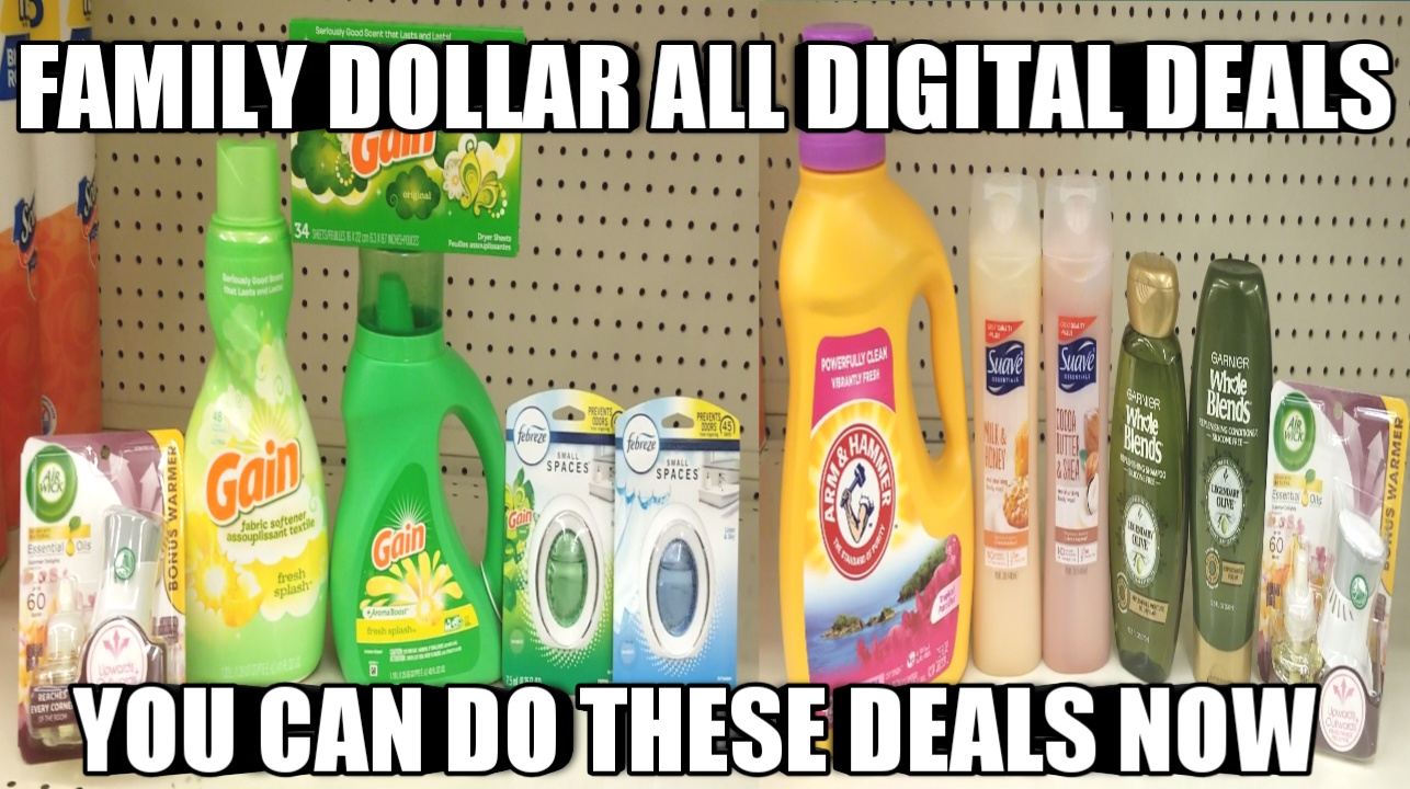 FAMILY DOLLAR ALL DIGITAL DEALS| YOU CAN DO THESE DEALS NOW