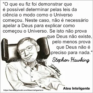 Pensamento de Stephen Hawking sobre Deus