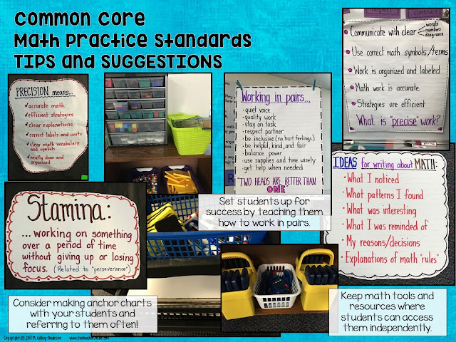 Teaching the standards for mathematical practice is so critical to help students become better at problem solving and to be better math thinkers and doers!  Math practices, math practices activities, math practices posters, math practices lessons