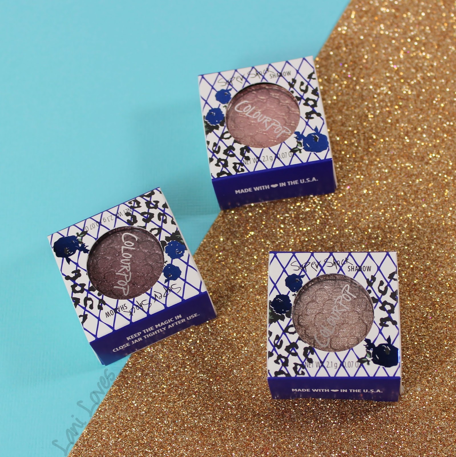 ColourPop Super Shock Shadows Koosh, Just Fur Fun, Tinsel and Sleigh