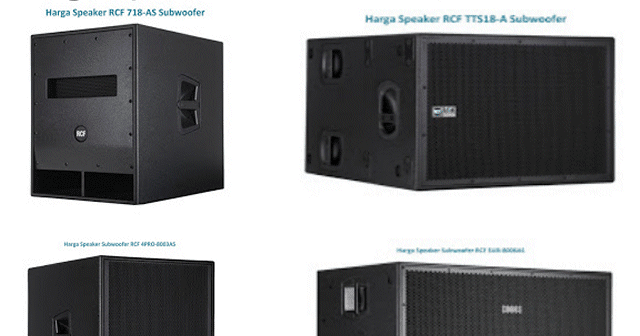 harga speaker subwoofer 18 inch rcf