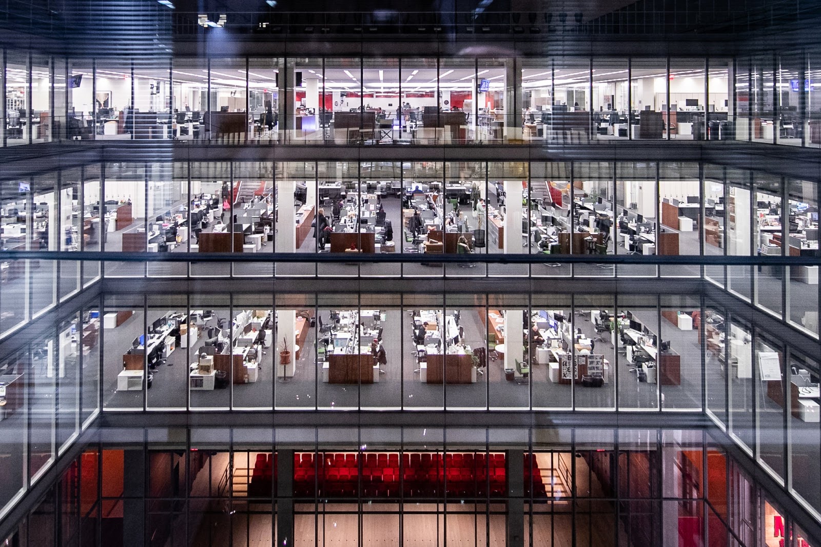 . The New York Times newsroom.