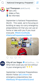 National Emergency Preparedness Month search on twitter