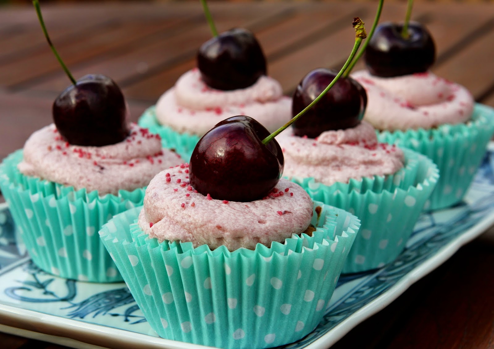 Gluten Free Alchemist Courgette & Cherry Cupcakes (gluten free) with