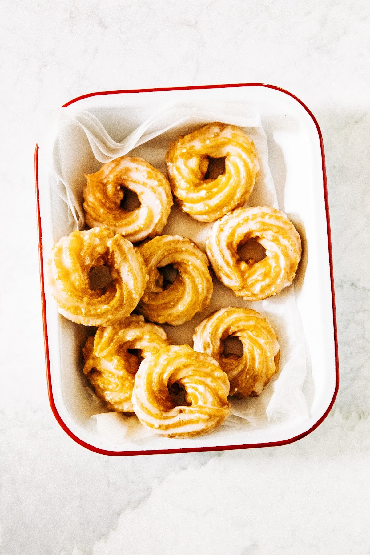 apple cider crullers